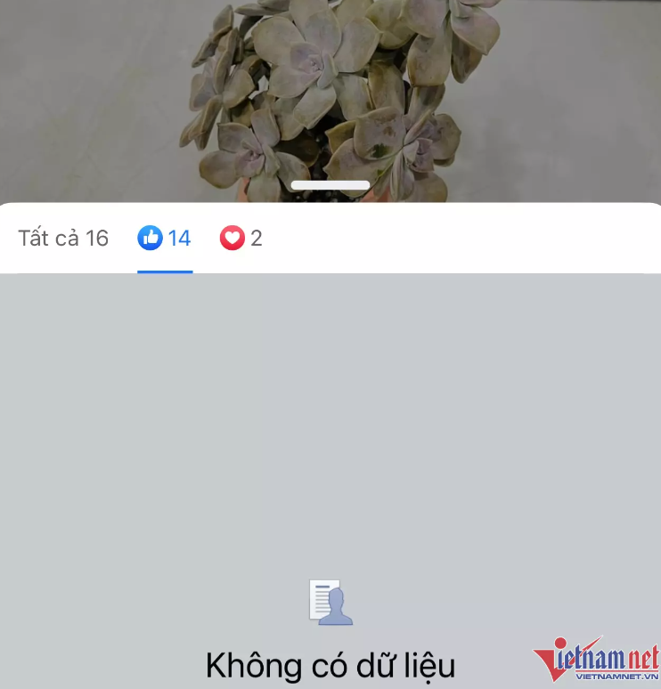 Facebook bị lỗi không hiển thị danh sách người tương tác