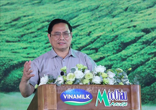 Thủ tướng Phạm Minh Chính dự lễ khởi công tổ hợp Thiên đường sữa Mộc Châu