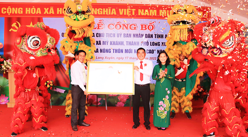 Mỹ Khánh đạt chuẩn “Xã nông thôn mới nâng cao” và danh hiệu “Xã văn hóa nông thôn mới” 5 năm liền (giai đoạn 2017-2021)