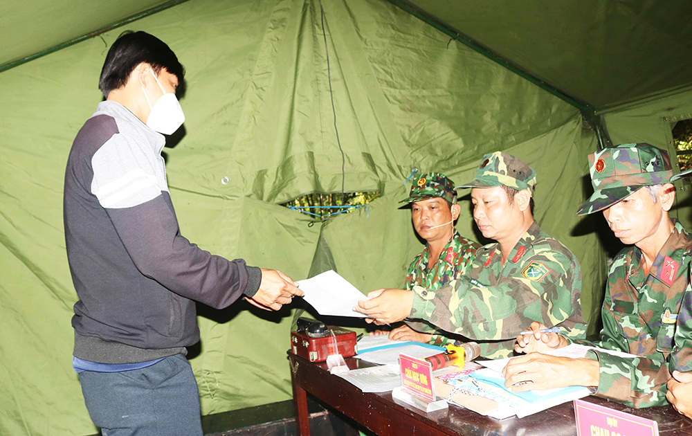Tham quan vận hành trạm tập trung quân nhân dự bị ở An Tức