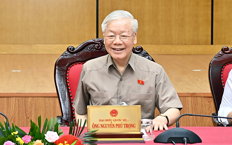 Tổng Bí thư Nguyễn Phú Trọng tiếp xúc cử tri Hà Nội