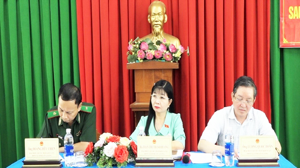Đoàn đại biểu Quốc hội tỉnh An Giang hoàn thành tiếp xúc cử tri