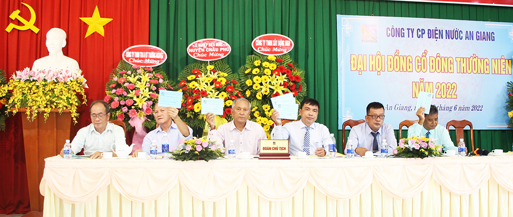 Đại hội cổ đông Công ty Cổ phần Điện nước An Giang năm 2022
