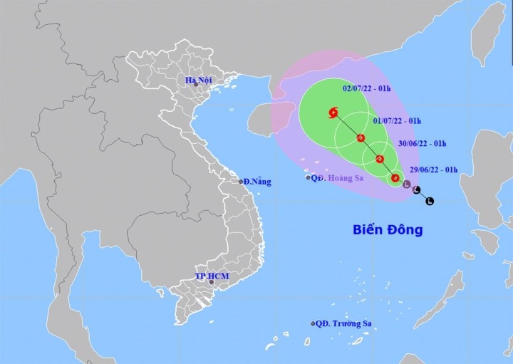 Áp thấp nhiệt đới giật cấp 8, khả năng mạnh lên thành bão trong 2 ngày tới