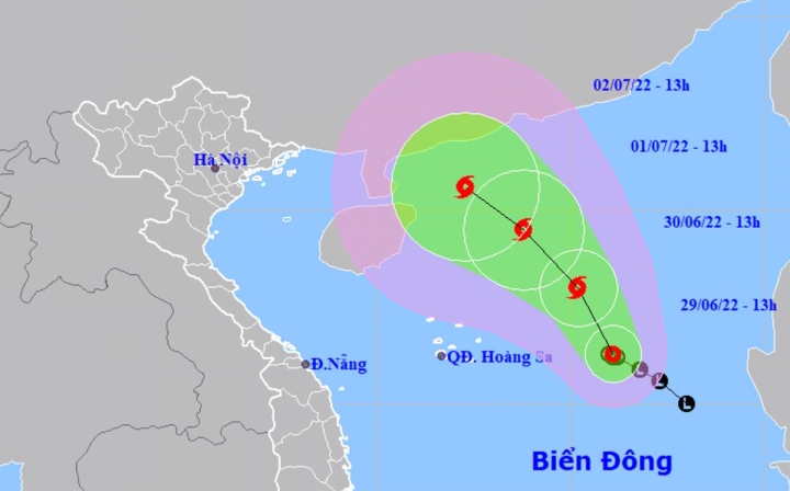 Áp thấp nhiệt đới diễn biến phức tạp, hướng di chuyển rất rộng