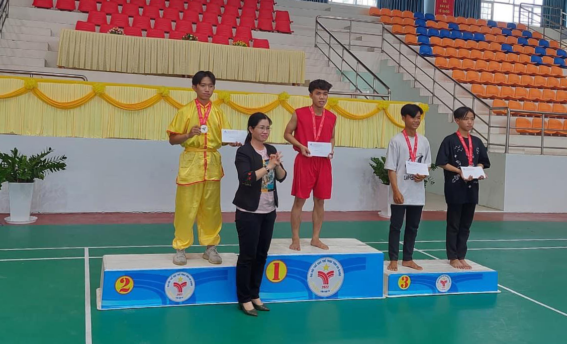 TP. Long Xuyên đoạt hạng nhất toàn đoàn môn Wushu Đại hội Thể dục - thể thao tỉnh An Giang lần IX/2022