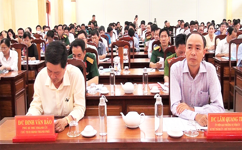 Triển khai nhiệm vụ diễn tập khu vực phòng thủ TP. Châu Đốc năm 2022