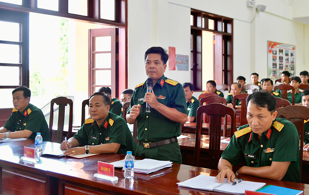 Bộ Tư lệnh Quân khu 9 đối thoại dân chủ với cán bộ, chiến sĩ An Giang