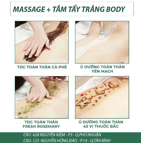 Spa massage uy tín giá rẻ tại TP. Hồ Chí Minh