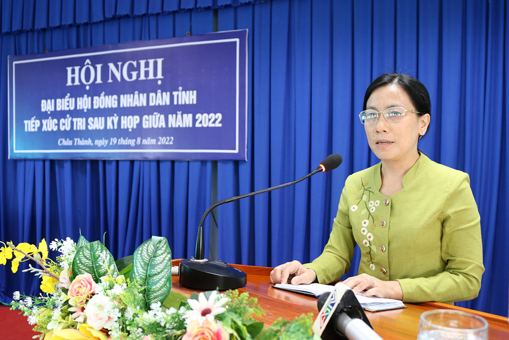 Tổ Đại biểu HĐND tỉnh An Giang tiếp xúc cử tri sau kỳ họp giữa năm 2022 chuyên đề “Công tác giáo dục và đào tạo”