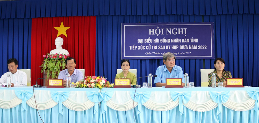 Tổ Đại biểu HĐND tỉnh An Giang tiếp xúc cử tri sau kỳ họp giữa năm 2022 chuyên đề “Công tác giáo dục và đào tạo”