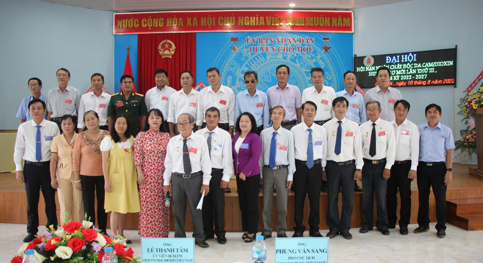 Ông Võ Hoàng Việt tái đắc cử Chủ tịch Hội Nạn nhân chất độc da cam/dioxin huyện Chợ Mới nhiệm kỳ 2022-2027