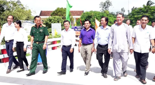 Khánh thành cầu Ban Trị sự Phật giáo Hòa Hảo thị trấn Phú Hòa