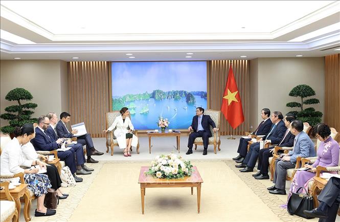 Thủ tướng Phạm Minh Chính tiếp Tổng Giám đốc UNESCO Audrey Azoulay