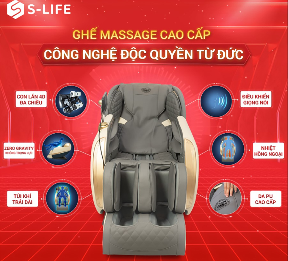 Những lý do nên chọn mua ghế massage S-Life Việt Nam