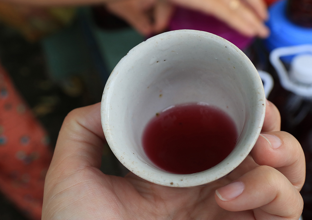 Nho rừng xuống núi