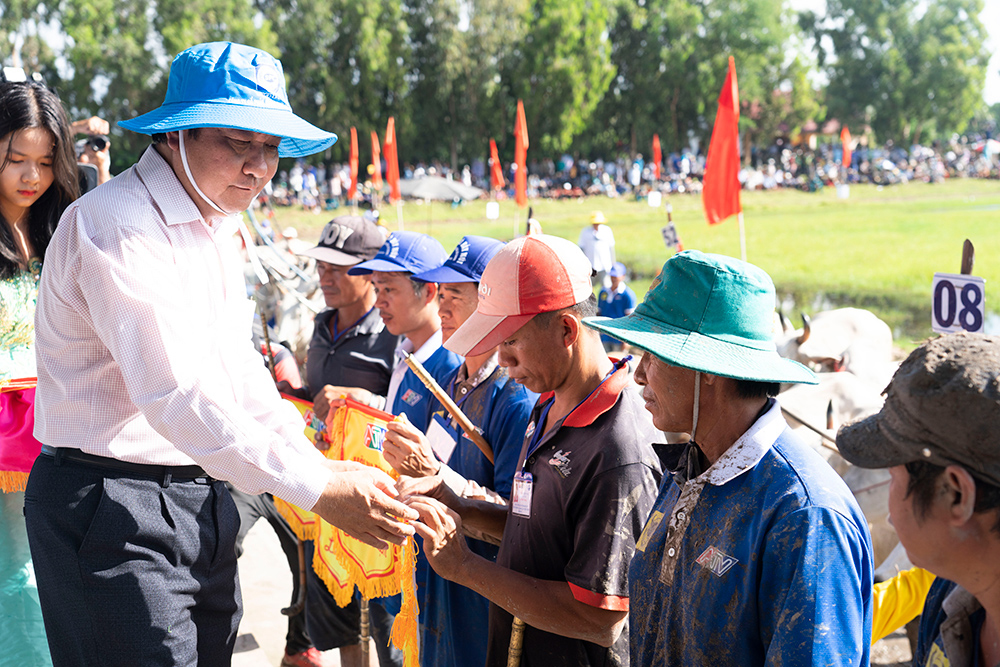 Sôi nổi Hội đua bò Bảy Núi tranh Cúp Truyền hình An Giang lần thứ 27 năm 2022