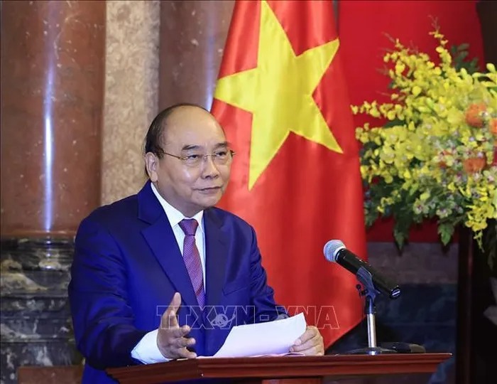 Chủ tịch nước Nguyễn Xuân Phúc hội kiến Chủ tịch Hạ viện Nhật Bản