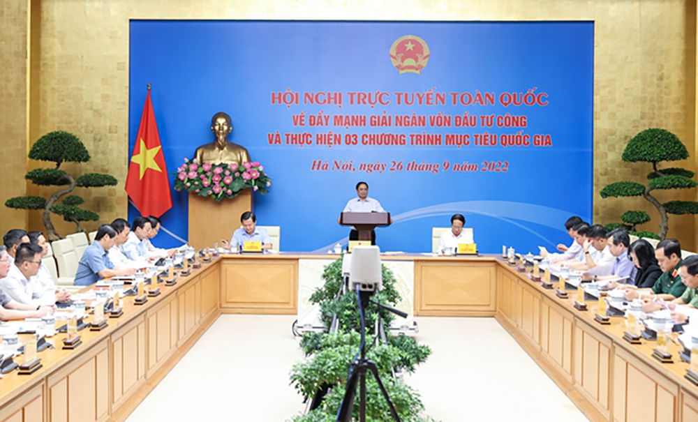 Thủ tướng Phạm Minh Chính yêu cầu tiếp tục đẩy mạnh giải ngân vốn đầu tư công