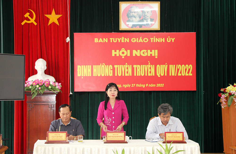 An Giang hội nghị định hướng công tác tuyên truyền quý IV/2022