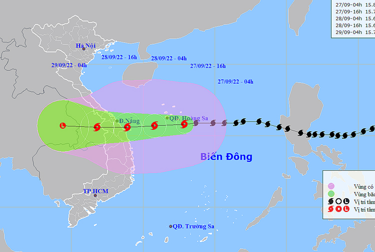 Thời tiết ngày 27/9: Siêu bão Noru (bão số 4) gây gió giật cấp 17, biển động dữ dội