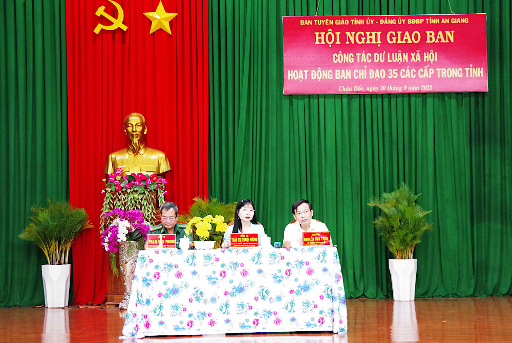 Hội nghị giao ban công tác dư luận xã hội, hoạt động ban chỉ đạo 35 các cấp