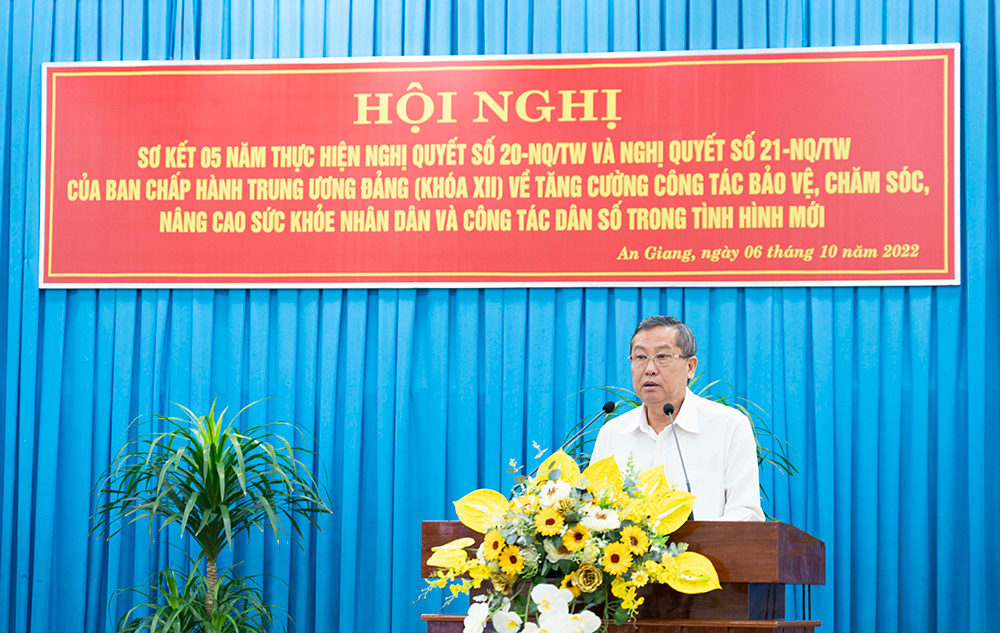 An Giang tăng cường công tác bảo vệ, chăm sóc và nâng cao sức khỏe nhân dân, công tác dân số trong tình hình mới