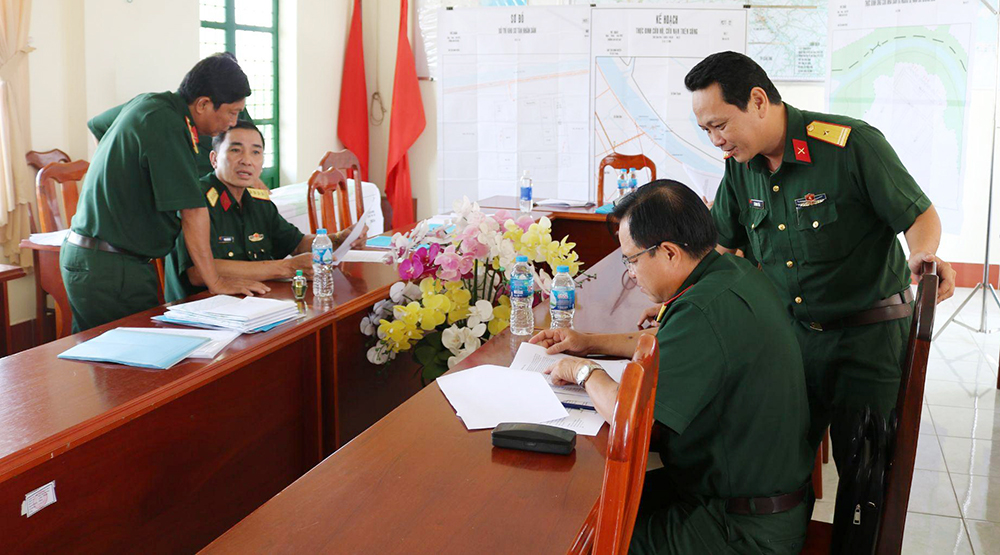 Kiểm tra công tác chuẩn bị diễn tập phòng, chống thiên tai - tìm kiếm cứu nạn huyện Châu Thành và xã Cần Đăng