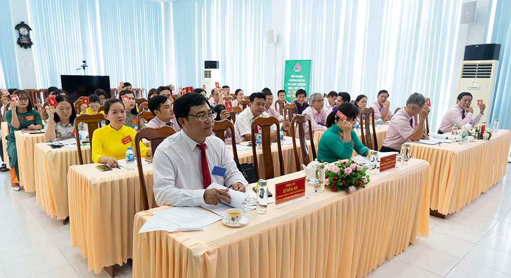 Đại hội Chi bộ Hội sở Ngân hàng Chính sách Xã hội tỉnh An Giang lần thứ V (nhiệm kỳ 2023-2025)