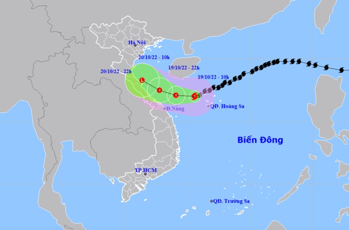 Dự báo bão số 6 suy yếu thành áp thấp trong hôm nay, trước khi đổ bộ đất liền