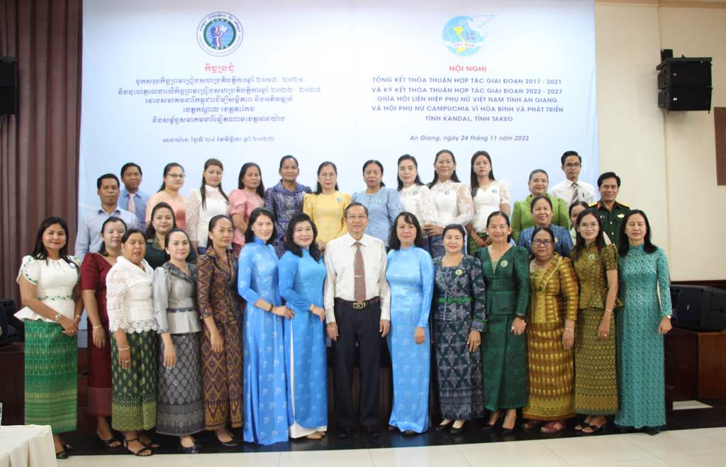Tăng cường hợp tác giữa Hội Liên hiệp Phụ nữ An Giang và Hội Phụ nữ Campuchia vì hòa bình và phát triển 2 tỉnh Takeo, Kandal