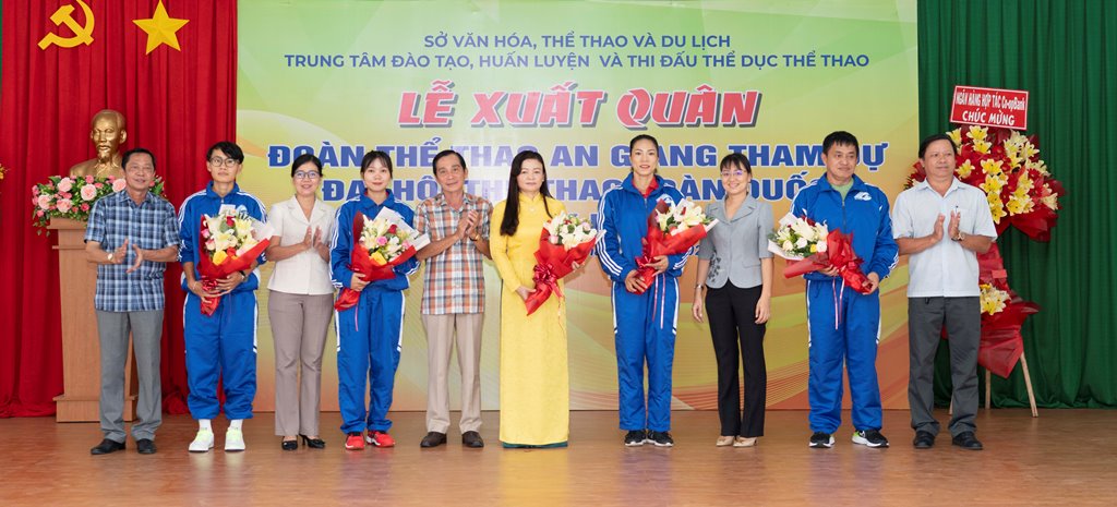 Đoàn thể thao An Giang xuất quân tham dự Đại hội Thể thao toàn quốc lần thứ IX/2022