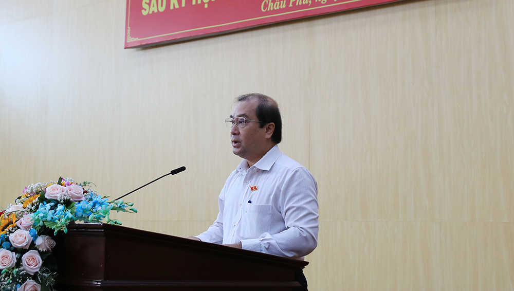 “Huyện Châu Phú cần tiếp tục chuyển dịch cơ cấu giữa đô thị và nông thôn một cách vững chắc”