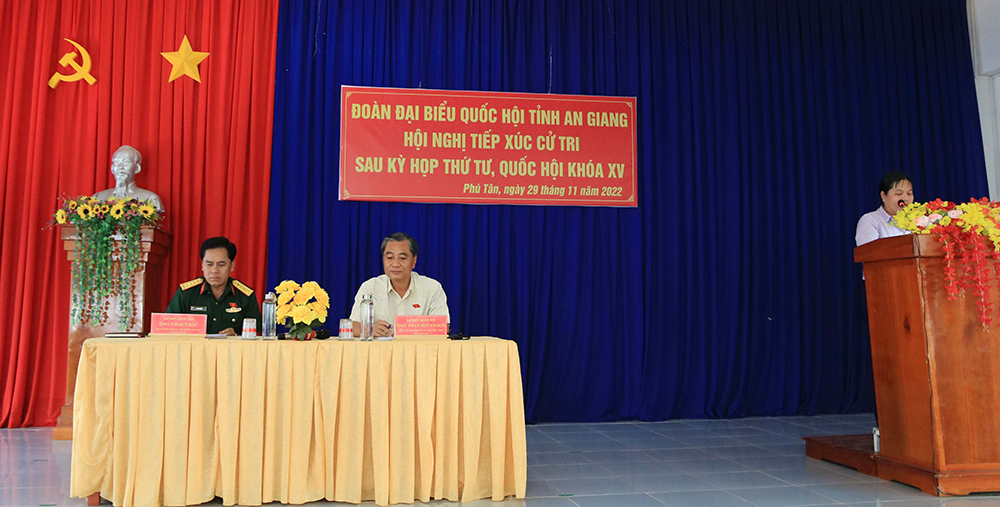 Đoàn đại biểu Quốc hội tỉnh An Giang hoàn thành tiếp xúc cử tri
