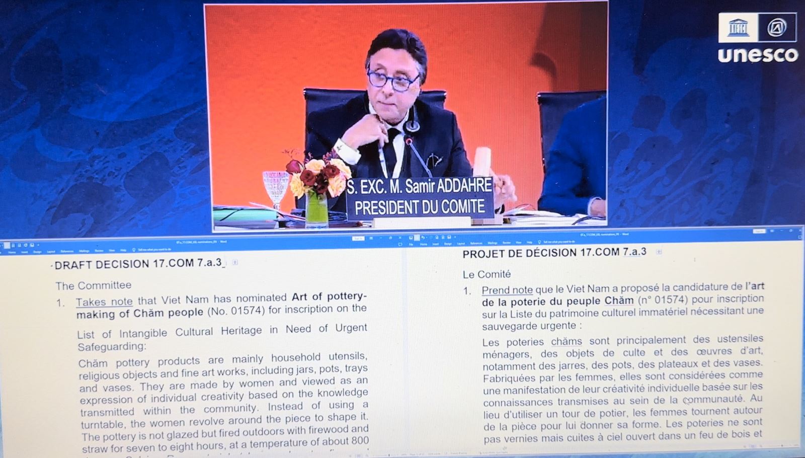 'Nghệ thuật làm gốm của người Chăm' là di sản văn hóa cần bảo vệ khẩn cấp