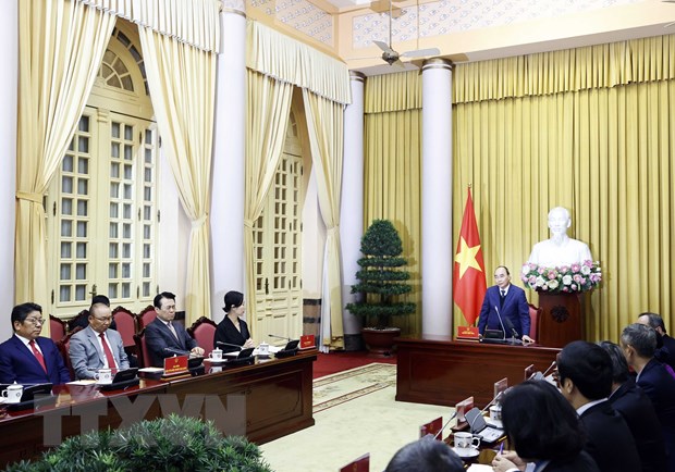 Chủ tịch nước gặp mặt các tổ chức người Hàn Quốc tại Việt Nam