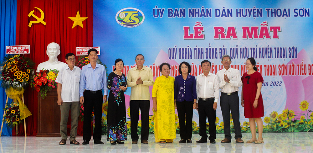 Huyện Thoại Sơn ra mắt Quỹ Nghĩa tình đồng đội và Quỹ Hưu trí