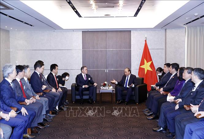 Chủ tịch nước tiếp lãnh đạo các tập đoàn hàng đầu Hàn Quốc