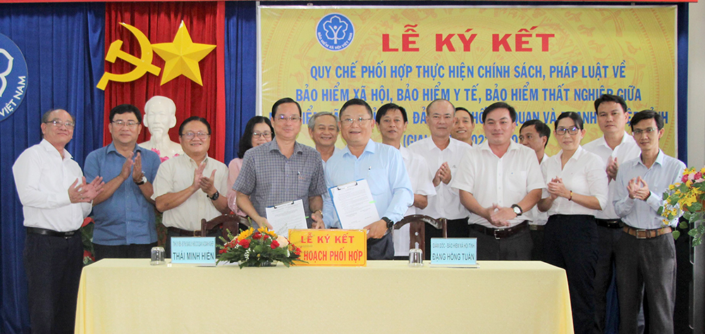 Bảo hiểm xã hội và Đảng ủy Khối Cơ quan và Doanh nghiệp tỉnh An Giang phối hợp thực hiện chính sách, pháp luật về bảo hiểm
