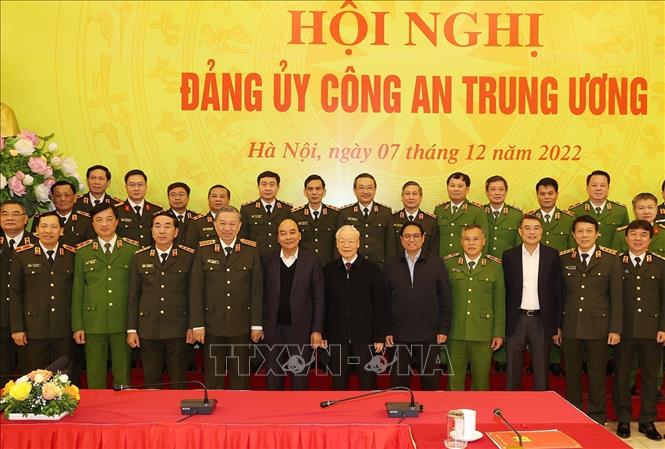 Tổng Bí thư Nguyễn Phú Trọng dự Hội nghị Đảng ủy Công an Trung ương