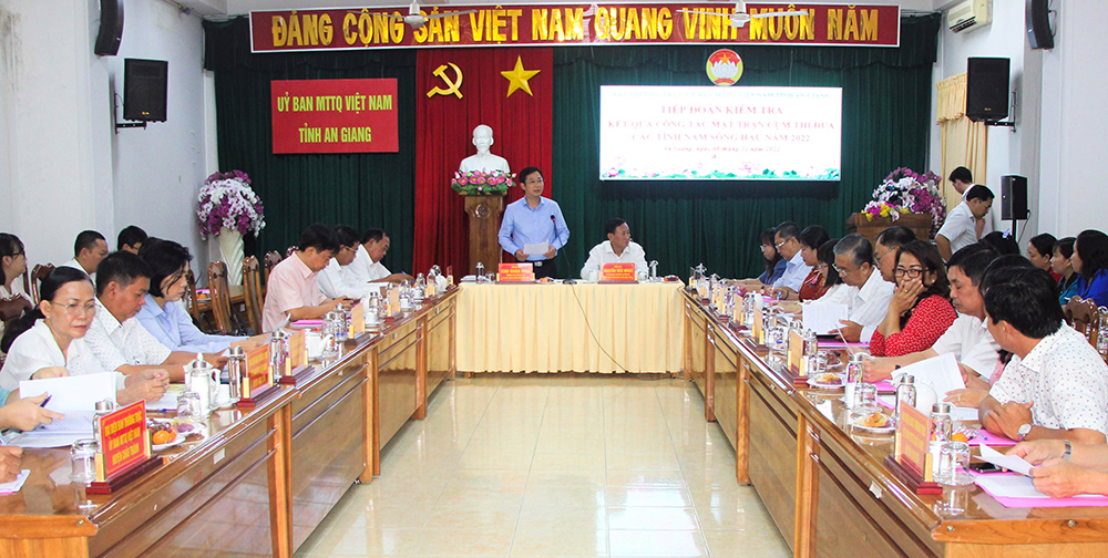 UBTWMTTQVN đánh giá cao kết quả công tác mặt trận của An Giang