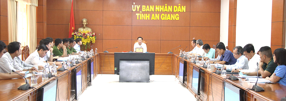 UBND tỉnh An Giang họp chuẩn bị tổ chức diễn tập ứng phó sự cố hóa chất