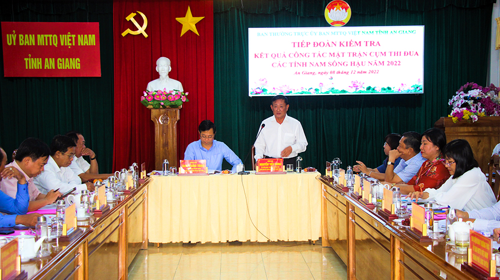 UBTWMTTQVN đánh giá cao kết quả công tác mặt trận của An Giang