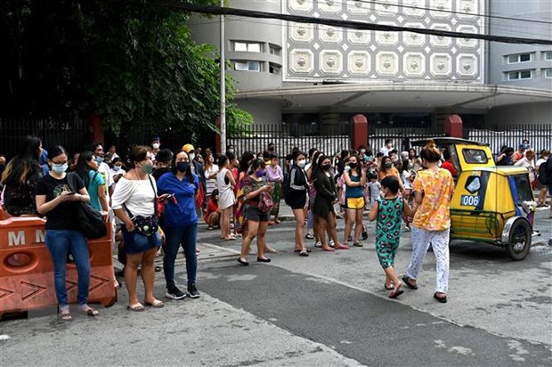 Động đất mạnh 5,6 độ tại Philippines, tâm chấn ở độ sâu 60km