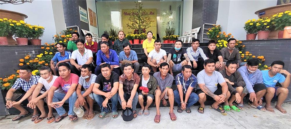 Công an TP. Châu Đốc triệt phá tụ điểm đánh bạc quy mô lớn