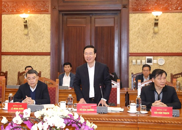 Hội nghị triển khai chương trình làm việc của Bộ Chính trị, Ban Bí thư