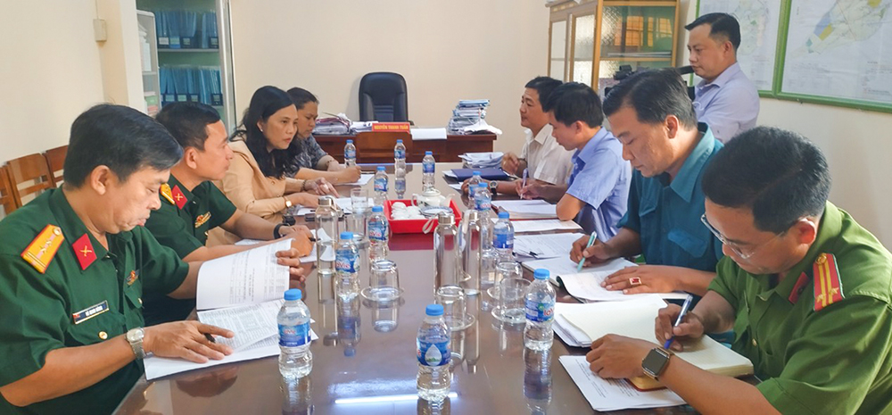 Kiểm tra thực tế công tác thực lực chuẩn bị lễ giao- nhận quân năm 2023 tại TP. Long Xuyên