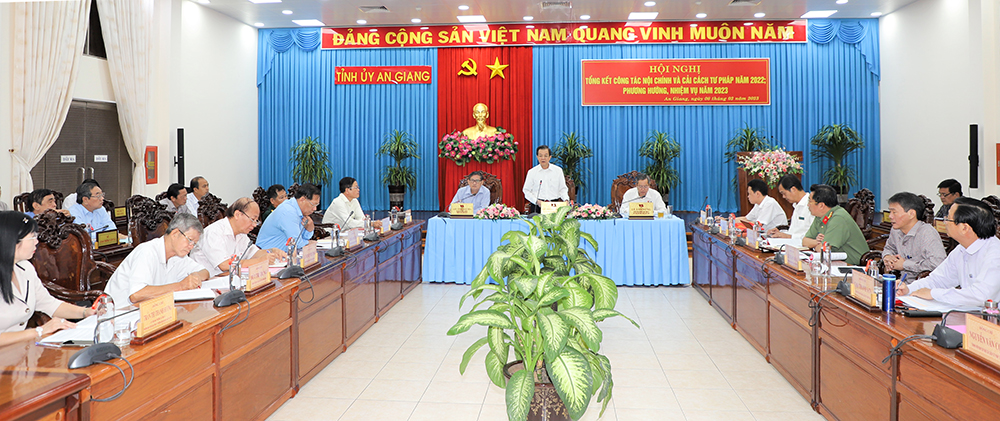 An Giang tiếp tục thực hiện hiệu quả công tác nội chính và cải cách tư pháp