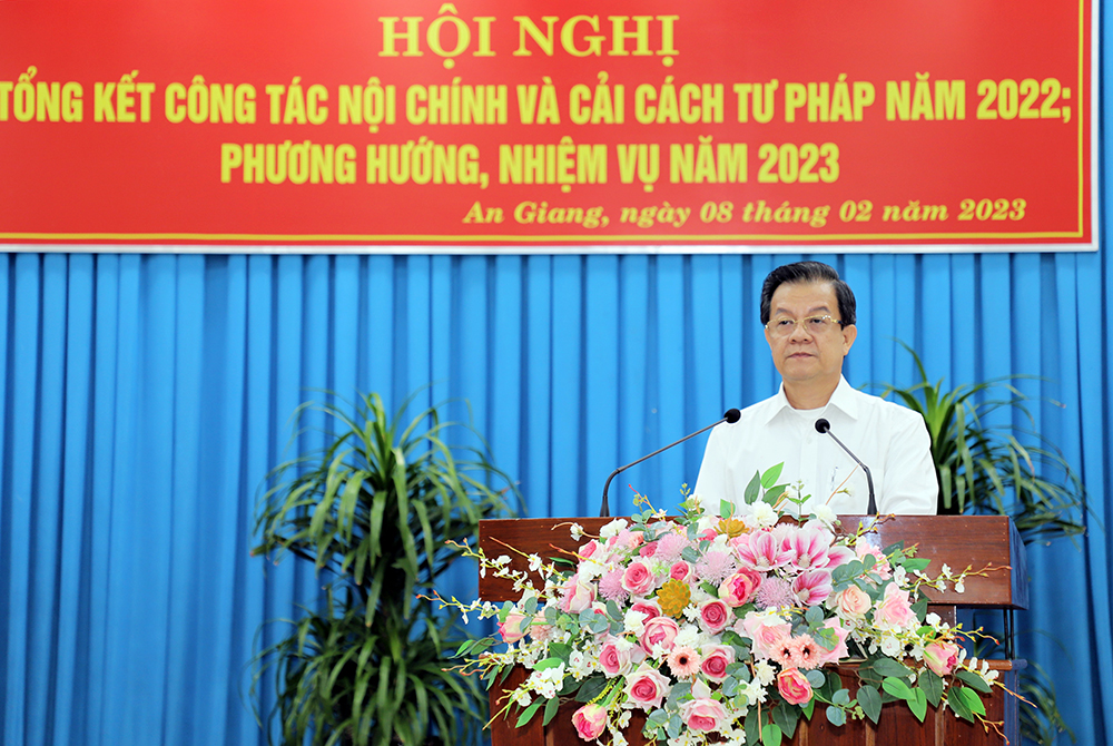 An Giang tiếp tục thực hiện hiệu quả công tác nội chính và cải cách tư pháp