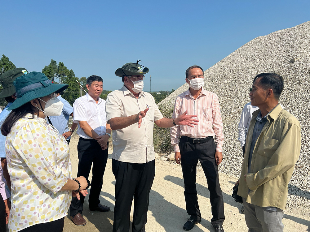 Chủ tịch UBND tỉnh An Giang Nguyễn Thanh Bình kiểm tra tiến độ thi công các công trình, dự án trọng điểm